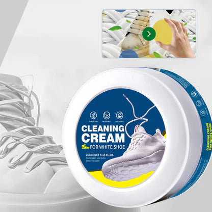 White Shoe Cleaning Paste – Whitening & Stain Remover for Shoes, Leather, Bags & Car Interiors