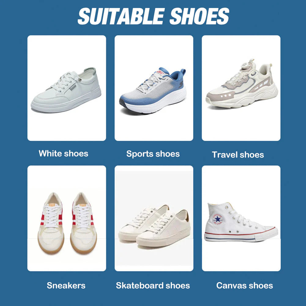 White Shoe Cleaning Paste – Whitening & Stain Remover for Shoes, Leather, Bags & Car Interiors