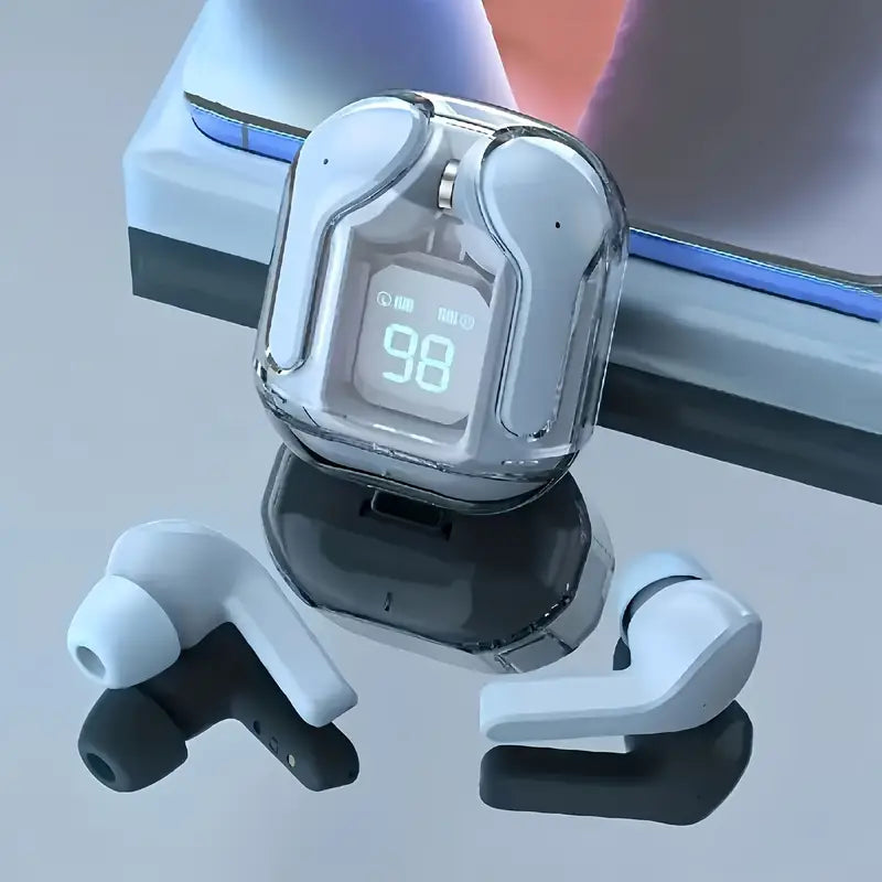Wireless Earbuds with LED Display, Touch Control, Stereo Sound, Type-C Charging, Built-in Mic, and Long Battery Life – Ideal for Gaming, Music, Sports, and Business.