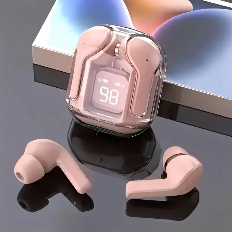 Wireless Earbuds with LED Display, Touch Control, Stereo Sound, Type-C Charging, Built-in Mic, and Long Battery Life – Ideal for Gaming, Music, Sports, and Business.